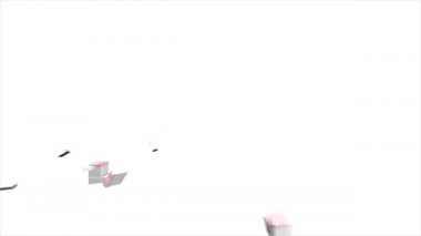 Virginia Eyaleti, Amerika Birleşik Devletleri. Haritadaki canlandırılmış 3d piksel konum işaretleyicisi. Videonuzda ekran şeffaflığı kipi ile kullanılması kolay.