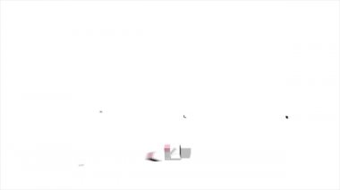 Amerika Birleşik Devletleri Vermont Eyaleti. Haritadaki canlandırılmış 3d piksel konum işaretleyicisi. Videonuzda ekran şeffaflığı kipi ile kullanılması kolay.