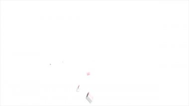 Amerika Birleşik Devletleri New Hampshire Eyaleti. Haritadaki canlandırılmış 3d piksel konum işaretleyicisi. Videonuzda ekran şeffaflığı kipi ile kullanılması kolay.