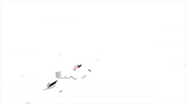Amerika Birleşik Devletleri Iowa Eyaleti. Haritadaki canlandırılmış 3d piksel konum işaretleyicisi. Videonuzda ekran şeffaflığı kipi ile kullanılması kolay.