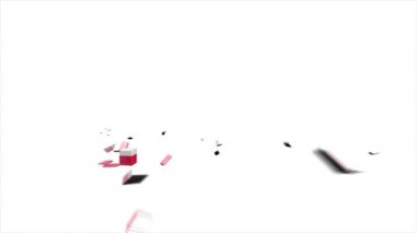 Kansas Eyaleti, Amerika Birleşik Devletleri. Haritadaki canlandırılmış 3d piksel konum işaretleyicisi. Videonuzda ekran şeffaflığı kipi ile kullanılması kolay.