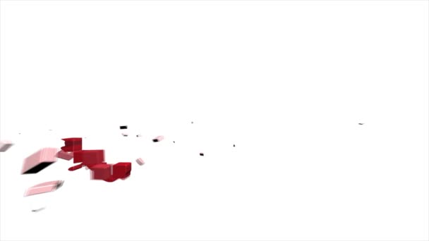 4k animierte Türkei-Landkarte Intro-Hintergrund mit Ländern, die nach und nach erscheinen und verblassen und Kamerabewegungen — Stockvideo
