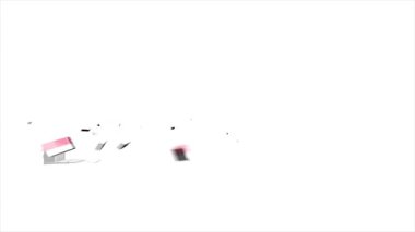 Tennessee Eyaleti, Amerika Birleşik Devletleri. Haritadaki canlandırılmış 3d piksel konum işaretleyicisi. Videonuzda ekran şeffaflığı kipi ile kullanılması kolay.