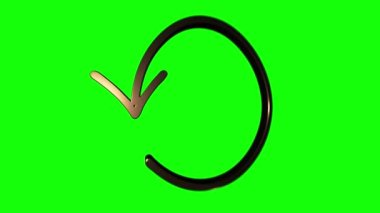 Boş arkaplanda metin canlandırması için 3B Satır Simgesi oku. Ana hatlı ağ simgesi. Hareket grafikleri.