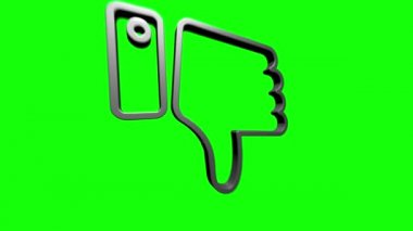 Sosyal medya ikonu tasarımı. Ana hatlı ağ simgesi. Hareket grafikleri.