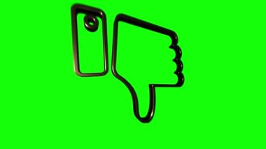 Sosyal medya ikonu tasarımı. Ana hatlı ağ simgesi. Hareket grafikleri.