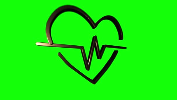 Infografik mit Gesundheitssymbol für medizinisches Design. Krankenversicherung. Bewegungsgrafik. — Stockvideo