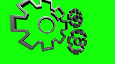 Beyaz arka planda üç boyutlu gümüş ikon teknolojisi. Bilgi teknolojisi. Hareket grafikleri.