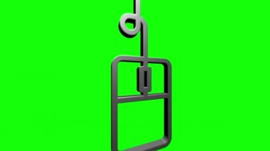 Beyaz arka planda üç boyutlu gümüş ikon teknolojisi. Bilgi teknolojisi. Hareket grafikleri.