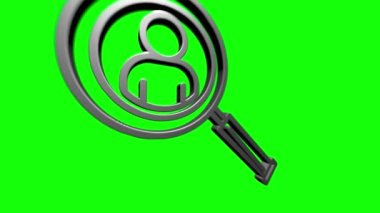 İş dünyası 3D gümüş ikonu. Pazarlama ağı. Para çizgisi simgesi. Hareket grafikleri.