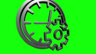 İş dünyası 3D gümüş ikonu. Pazarlama ağı. Para çizgisi simgesi. Hareket grafikleri.