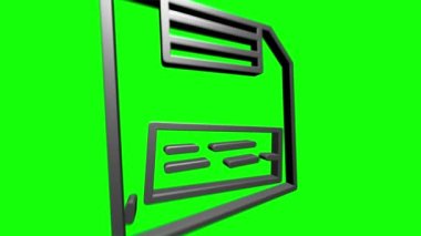 İş dünyası 3D gümüş ikonu. Pazarlama ağı. Para çizgisi simgesi. Hareket grafikleri.