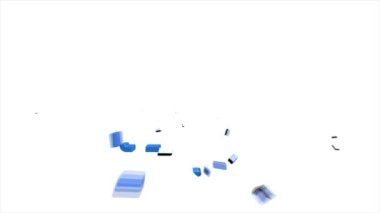 Para, finans, ödemeler. Finans 3D gölge simgesi tasarımı. Özet web simgesi. Hareket grafikleri.