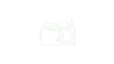 Para, finans, ödemeler. Finans el çizimi simgesi tasarımı. Özet web simgesi. Hareket grafikleri.
