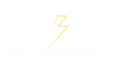 Sosyal medya el çizimi simgesi tasarımı koyu arkaplanda izole edildi. Ana hatlı ağ simgesi. Hareket grafikleri.