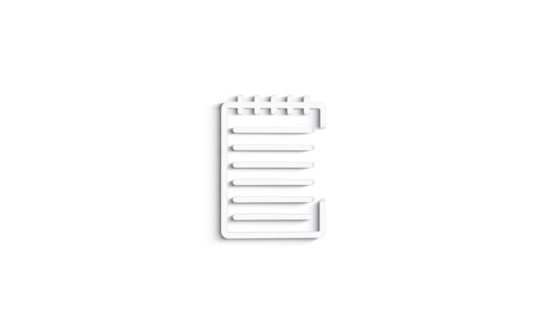 Office icon. Web 3D shadow icon set. Office, great design for any purposes. Motion graphics. — Stock Video
