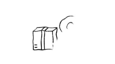 Harita yönlendirme el çizimi simgesi koyu arkaplanda izole edildi. Ana hatlı ağ simgesi. Hareket grafikleri.