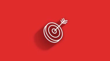 İş uzun gölge ikonu. Pazarlama ağı. Para çizgisi simgesi. Hareket grafikleri.