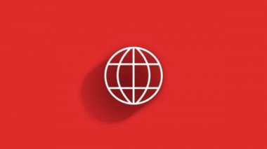 Web uzun gölge simgesi. İş için. E- posta simgesi. Ana hatlı ağ simgesi. Hareket grafikleri.