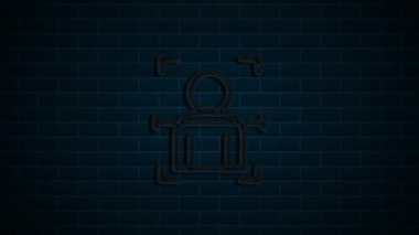 Web neon simgesi. İş için. E- posta simgesi. Ana hatlı ağ simgesi. Hareket grafikleri.