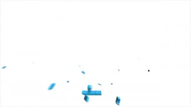 Ofis ikonu. Web 3D piksel simgesi seti. Ofis, her amaçla harika tasarım. Hareket grafikleri.