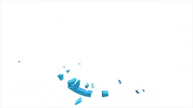 Ofis ikonu. Web 3D piksel simgesi seti. Ofis, her amaçla harika tasarım. Hareket grafikleri.