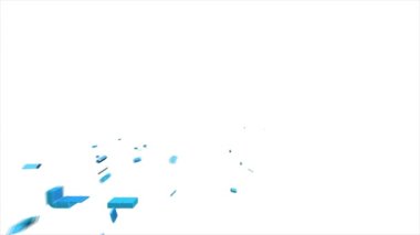 Web 3D piksel simgesi. İş için. E- posta simgesi. Ana hatlı ağ simgesi. Hareket grafikleri.