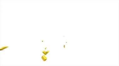 Sosyal medya 3D piksel ikon tasarımı beyaz arkaplanda izole edildi. Ana hatlı ağ simgesi. Hareket grafikleri.