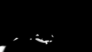 Siyah arkaplanda artan sayı sayısına sahip 3B şeytani emoji düğmesi animasyonu