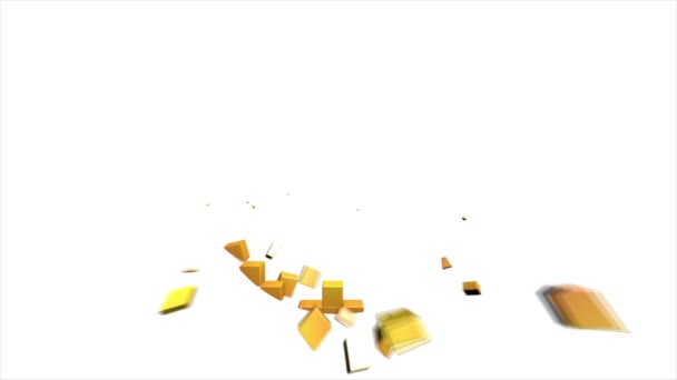 Bouton emoji amour 3D Animation avec comptage croissant des nombres sur fond blanc isolé — Video