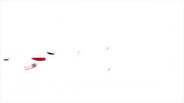 3 boyutlu çizgi film tarzında kelime kumarhanesi. Oyun için metin öğesi tasarla, markalaşma. Uçan ve dönen nesne. Basit arkaplanda parlak dinamik canlandırma.