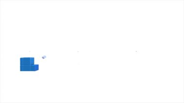 Beyaz arkaplanda SSS bilgi simgesine sahip beyaz etiket izole edildi. SSS yazılı daire düğmesi. 4K Video hareketli grafik canlandırması