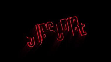 Animated subscribe to channel title end card video slide closing in with a black screen