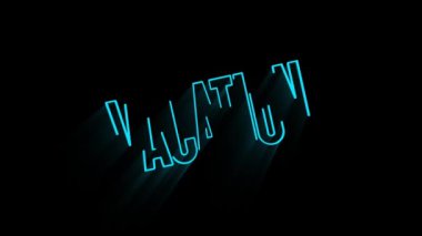 Tatil başlığı animasyonu. Metin girişi duyuruluyor