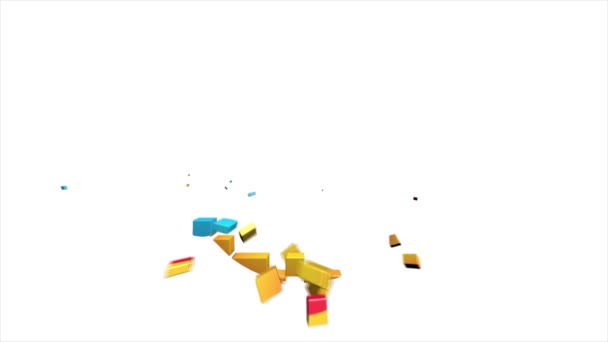 3D Haha-Emoji-Taste Animation mit zunehmendem Zählen von Zahlen auf isoliertem weißem Hintergrund — Stockvideo