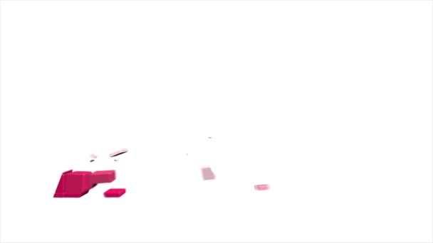 Giveaway text animation. Red word on a white background. 4k and Full HD resolutions. Perfect for invitations, social media, intros and outros — Stockvideo
