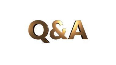Q A başlık animasyonu. Metin girişi duyuruluyor