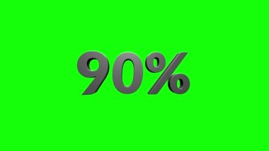 % 90 indirimli 3D harfler beyaz arkaplanda dönüyor