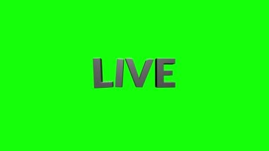 TV, Online, Blogger veya Streamer kanalları için LIVE Giriş Video Şablonu.