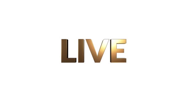 LIVE Intro Title Video Template para TV, Online, Blogger o canal Streamer. — Vídeo de stock