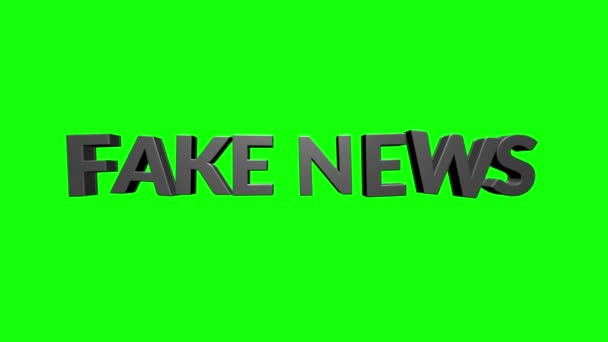 Fake News tipografie evidențiată pentru social și știri media sau concept de marketing. Imagini 4k. Poate fi folosit ca ilustrativ pentru site-uri web sau alte resurse — Videoclip de stoc