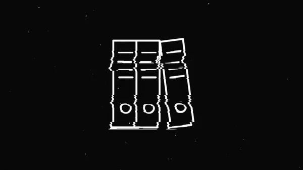 Ofis ikonu. Arıza gölge simgesi ayarlandı. Ofis, her amaçla harika tasarım. Hareket grafikleri