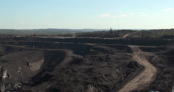 Infraestructura de transporte mina de carbón / vueltas de tiempo — Vídeo de stock