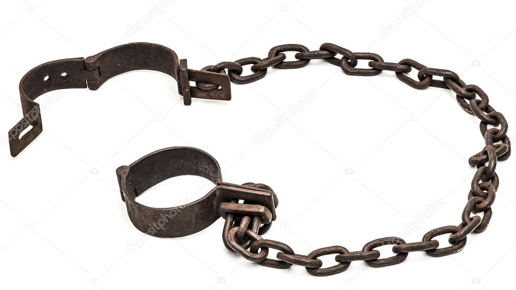 Old chains or shackles 