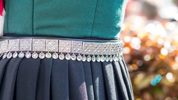 Geleneksel Norveç giyim Gümüş Kemer bunad