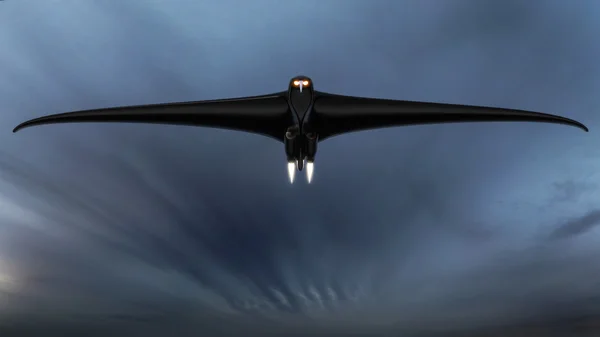 Scary futuristic hawk or eagle shaped drone — Stock Photo, Image