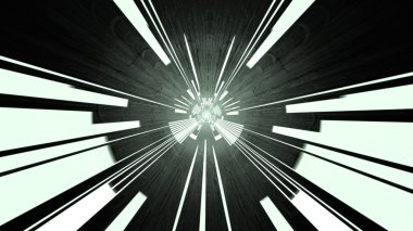 parlayan devre kartı tünel, yeşil renkler