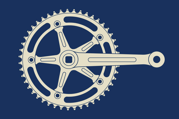 Vintage track chainring