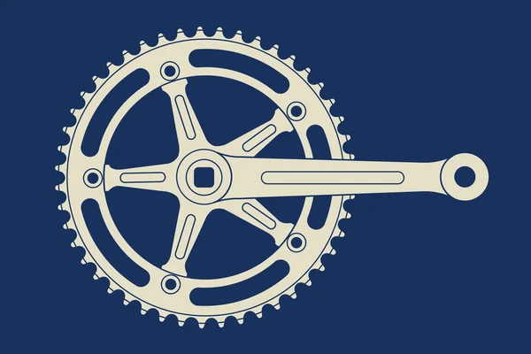 Vintage track chainring Stock Vector