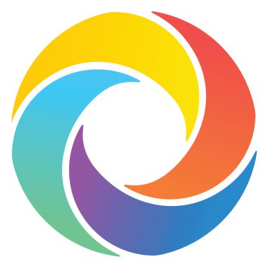 Logo vektör soyut renkli yaz